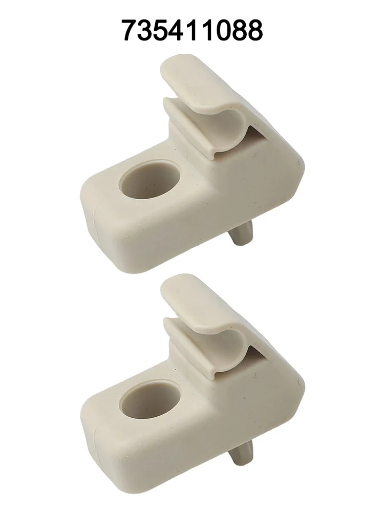 Auto-Innenraum, Auto-Sonnenblenden-Halterung, Visierhalterung, Beige, direkte Installation, einfach zu bedienen, aus ABS, praktisch und zuverlässig für Fiat – Detail 24