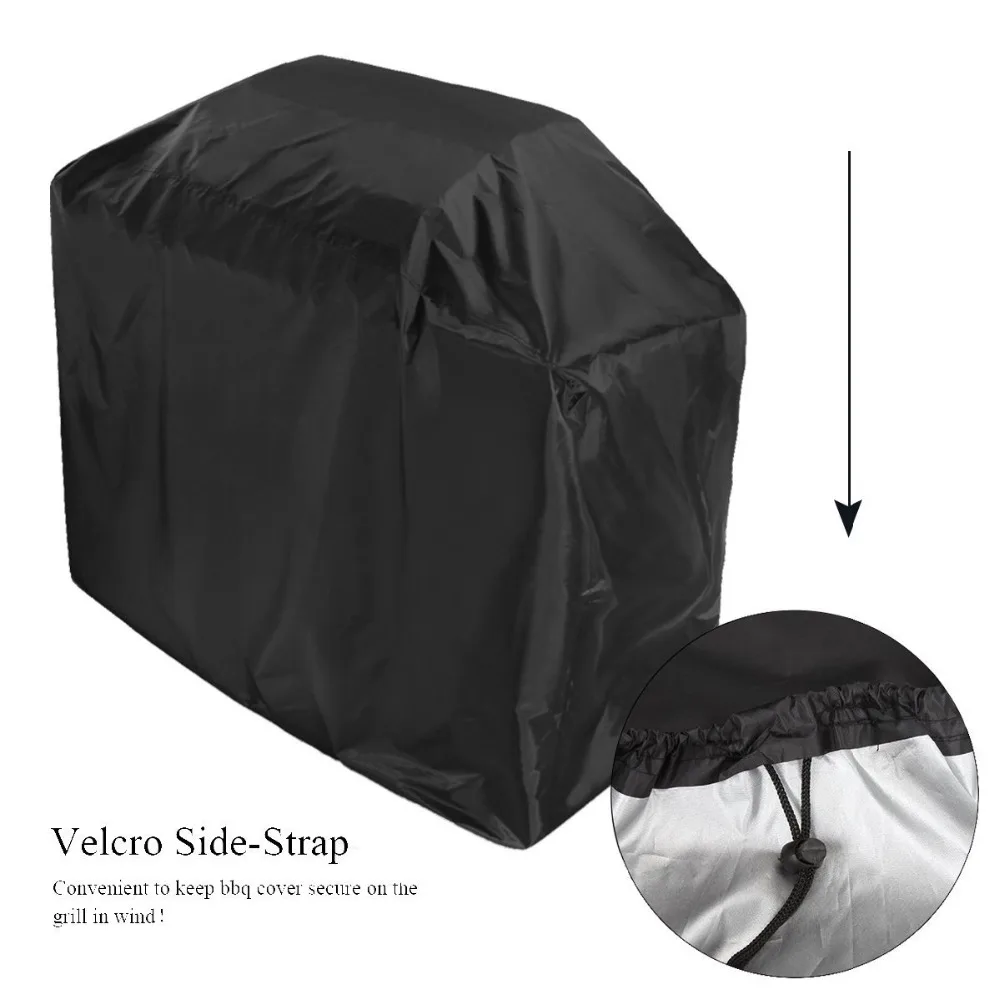 Copertura Impermeabile Per Braciere A Gas Quadrato 71x71 Cm - Antivento, Anti-UV, Con Cinghie E Prese D'Aria