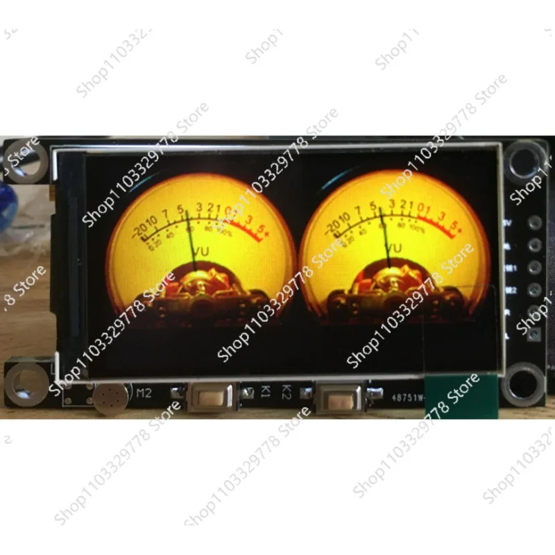 튜브 앰프 DIY 오디오 모듈 음성 활성화 아날로그 VU LCD 컬러 음악 스펙트럼 레벨 디스플레이 미터