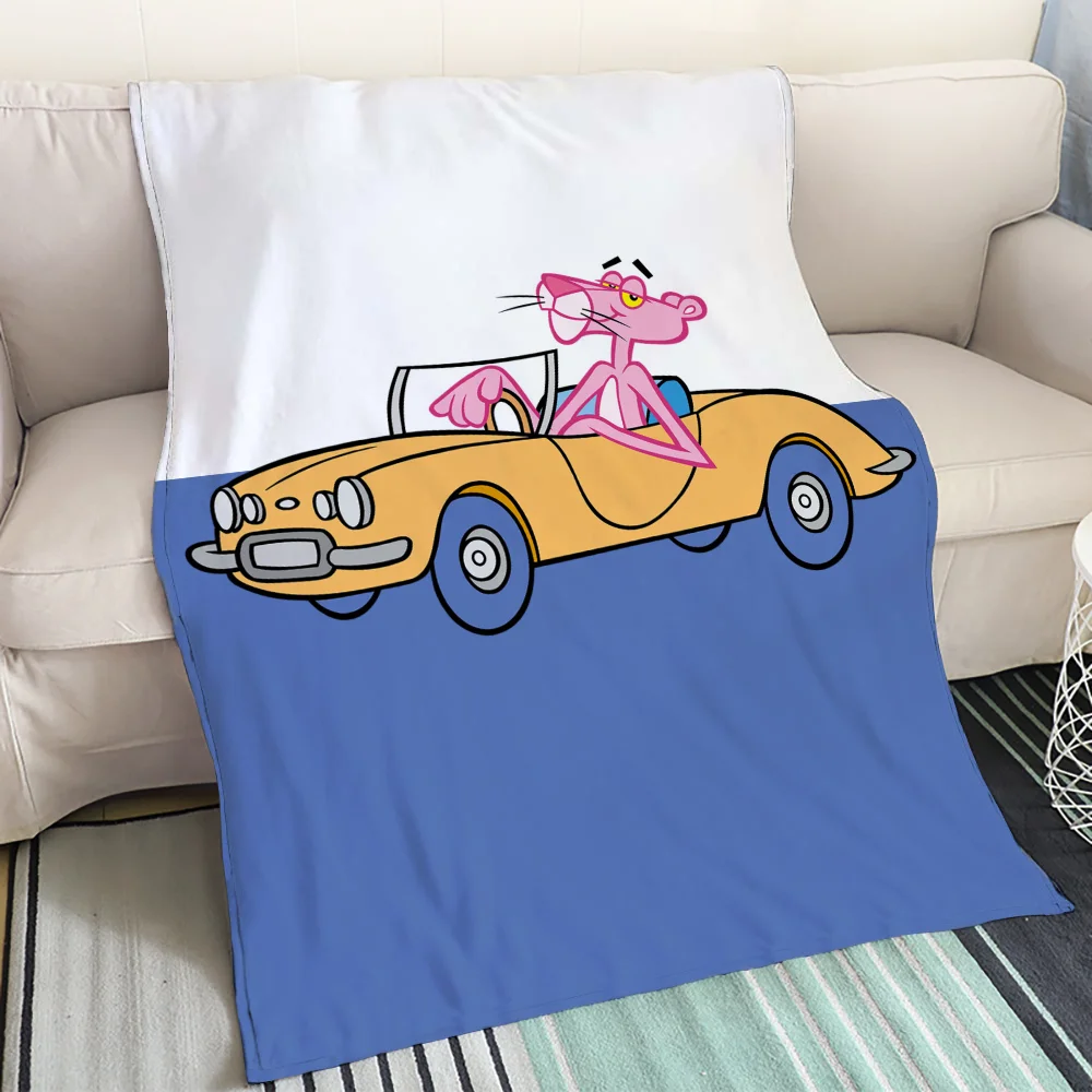 Decorative Blanket Bed Pink Panther Cute Throw Blanket for Sofa Luxury Fluffy Plaid Blankets and Throws Cobija Interior for Home 5