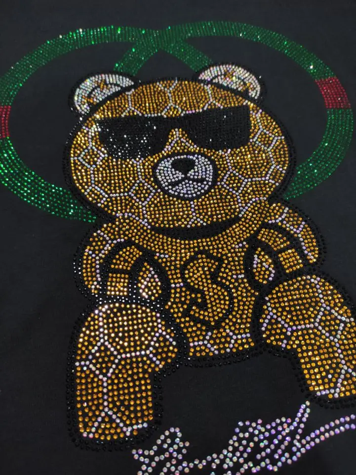 T-shirt homme strass grande taille 4XL nouveau 2024 été personnalisé tendance haute qualité t-shirts à manches courtes haut homme_voghion.com