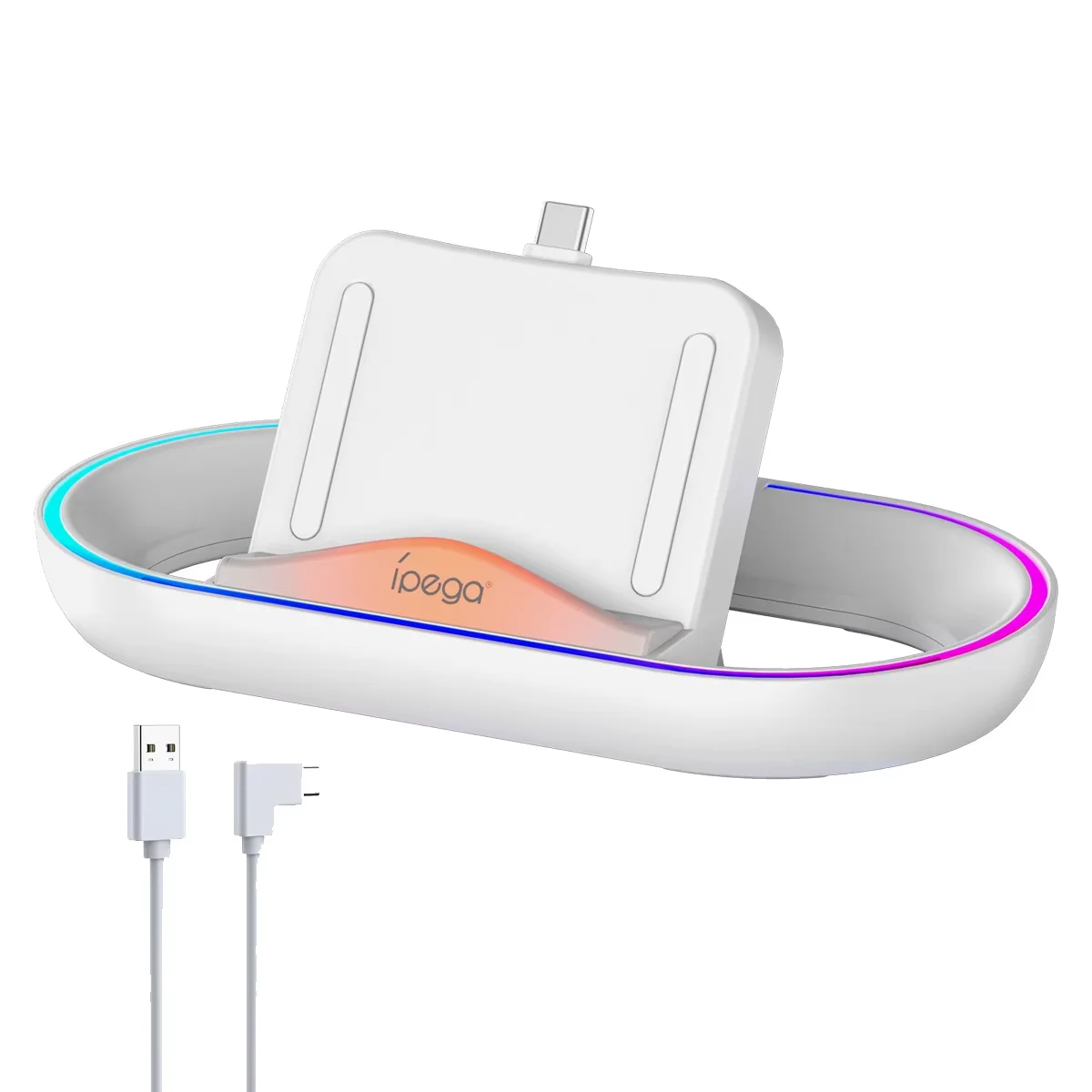 RGB Charging Dock Station with USB-C Cable