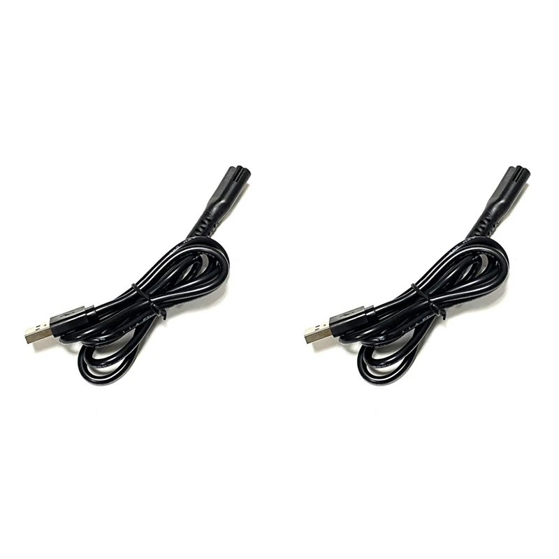 

2X USB Charging Cable For Wahl 8148/8591/85048509/1919/2240/2241 Electric Hair Clippers Accessories