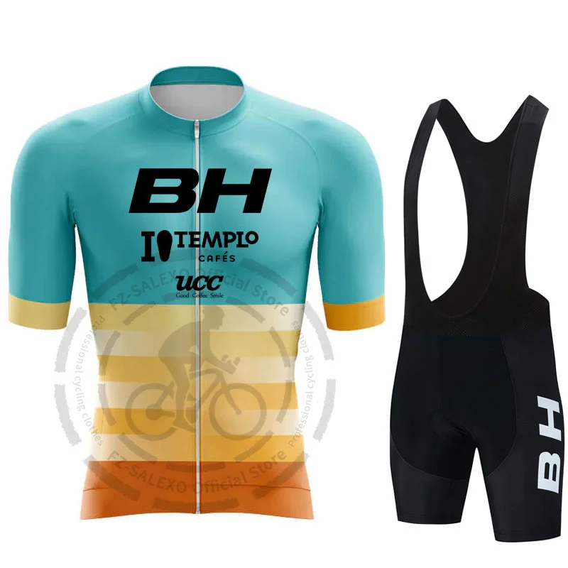 2023 BH Cycling Clothes Men Summer Short Sleeve Cycling Kits MTB Bike Clothing Breathable Racing Road Bicycle Cycling Jersey Set