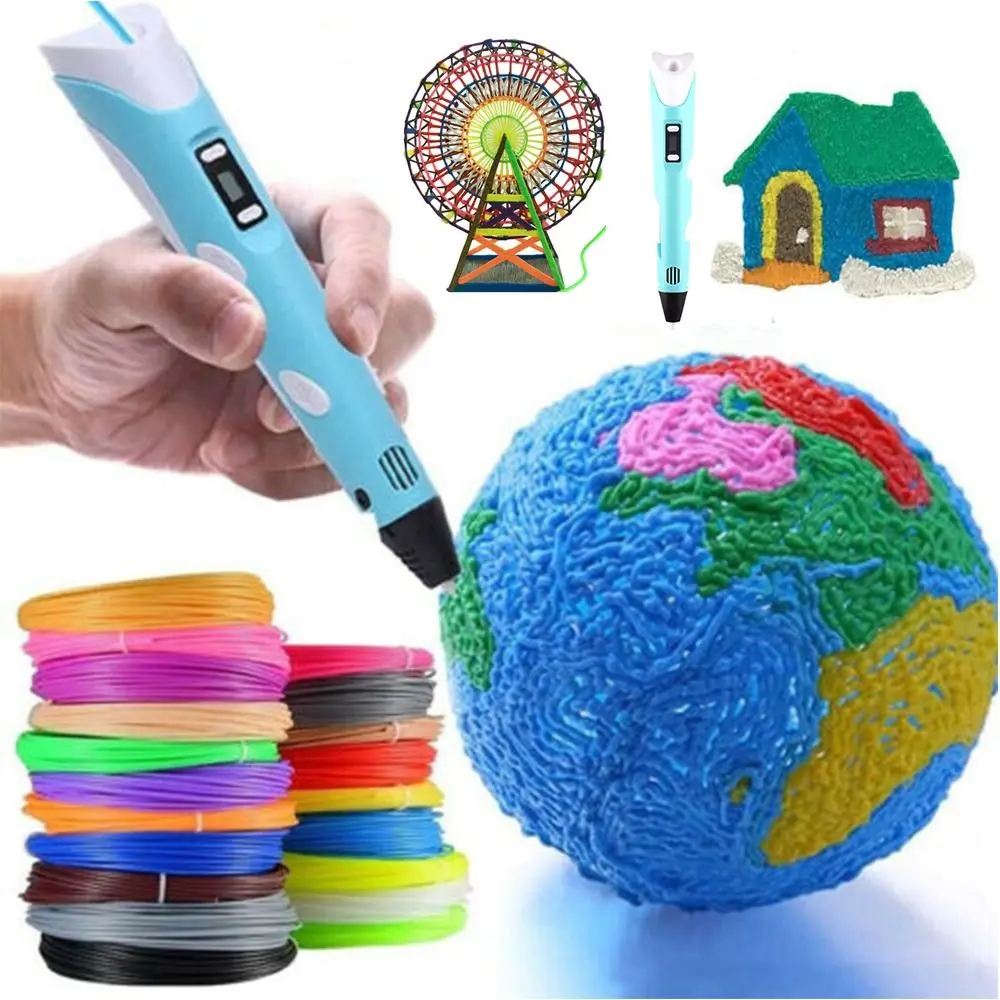 3d Pen For Children 3d Drawing Printing Pen With Lcd Screen Compatible Pla  Filament Toys For Kids Christmas Birthday Gift - 3d Pens - AliExpress