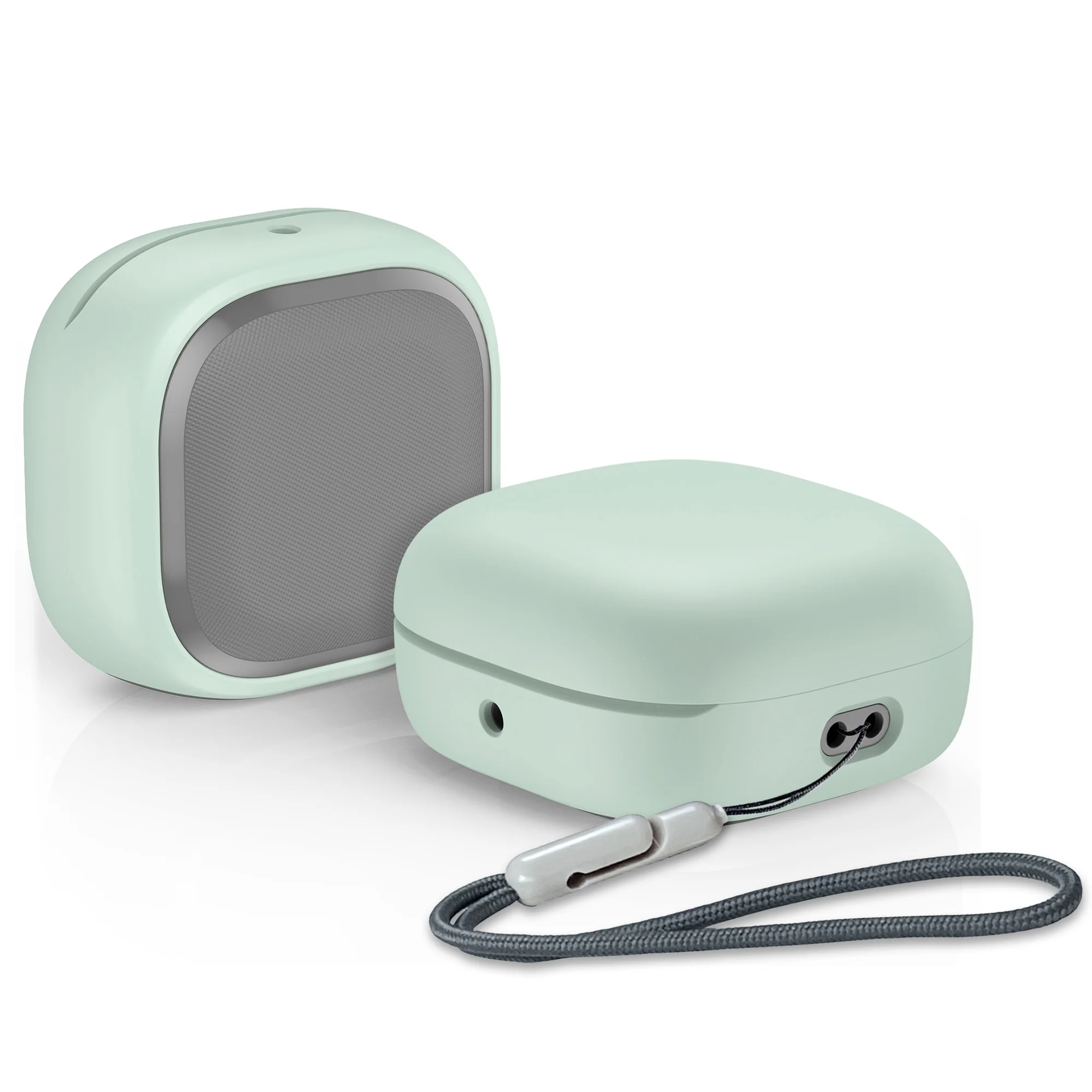 Durable Hard Shell Protective Earbud Case with Lanyard