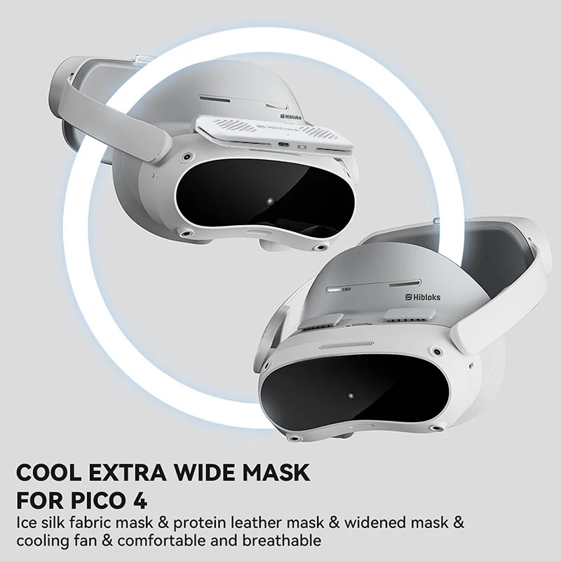 Hibloks VR Face Cover 4 Facial Interface With Radiator Cool Mask Widen Face Pad