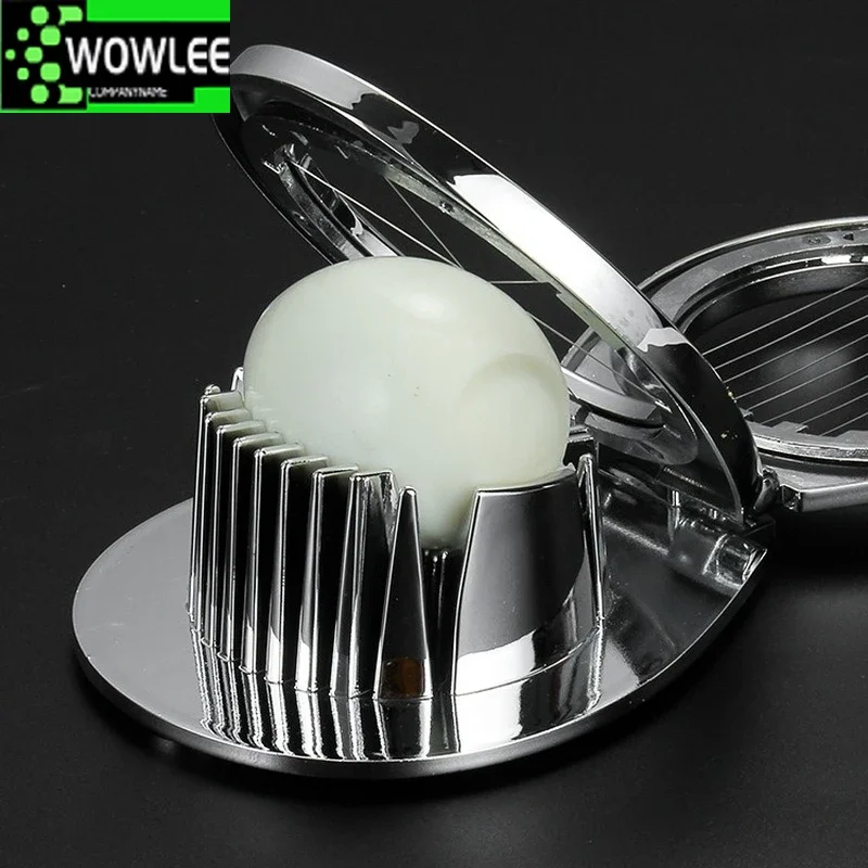 Egg Slicer Commercial Egg Slicer Mushroom Garnish Aluminum Cast Frame Stainless Steel Cutting Wires Scissors Kitchen Tools
