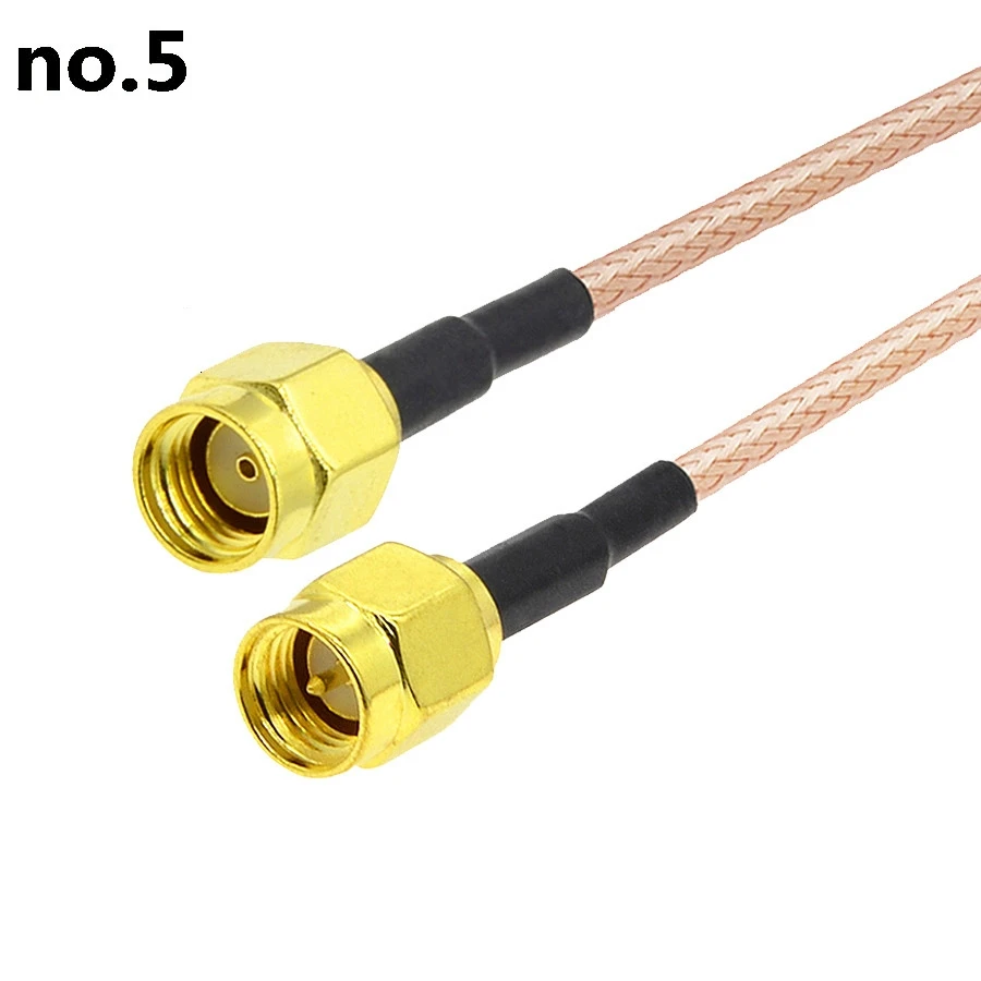 thumbnail image 1 of Cable adaptador con conector SMA macho a hembra, cable de extensión de antena, cable RF 0-6G, cable RG316, 1 of 4