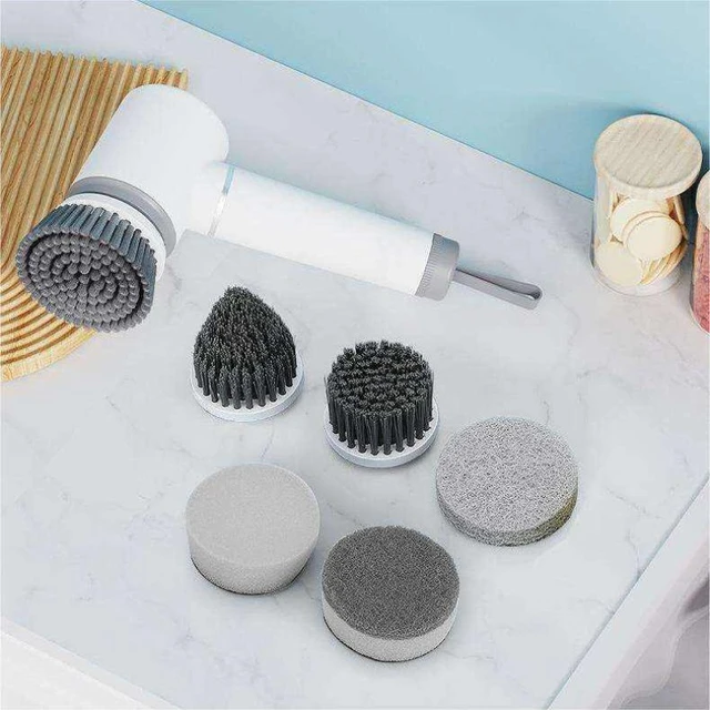 Handheld Electric Scrubber Electric Spin Scrubber Cordless Electric Spin  Scrubber with 3 Replaceable Brush Heads cleaning Brush - AliExpress