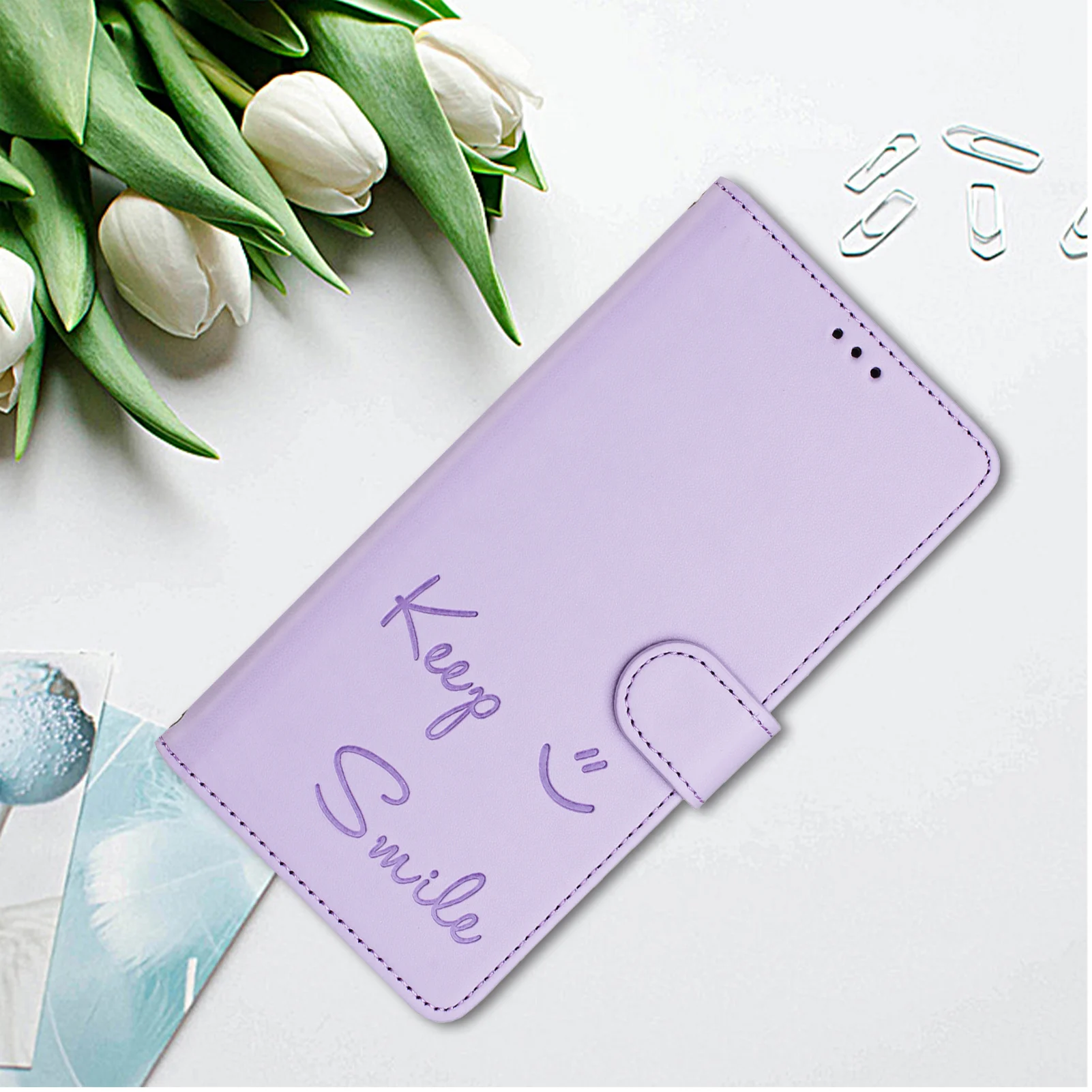 Leather Wallet Flip Cover Phone Case – Cute and Stylish Design