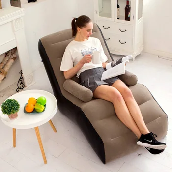 Living Room S Shape Inflatable Sofa Chair Cheap Single Designer Sofa Lazy Divano Home Furniture