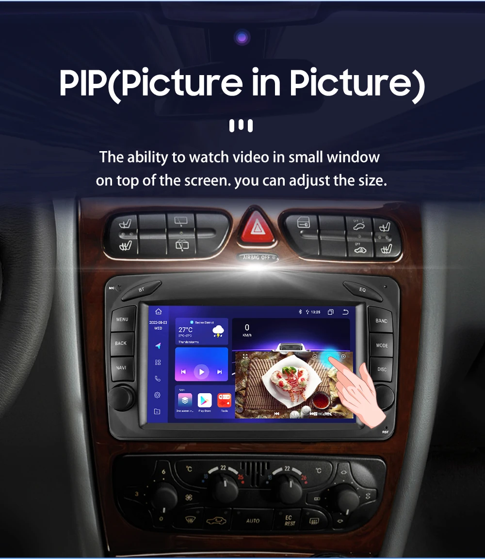 Carplay 4G Audio Android Auto Radio for Mercedes Benz CLK W209