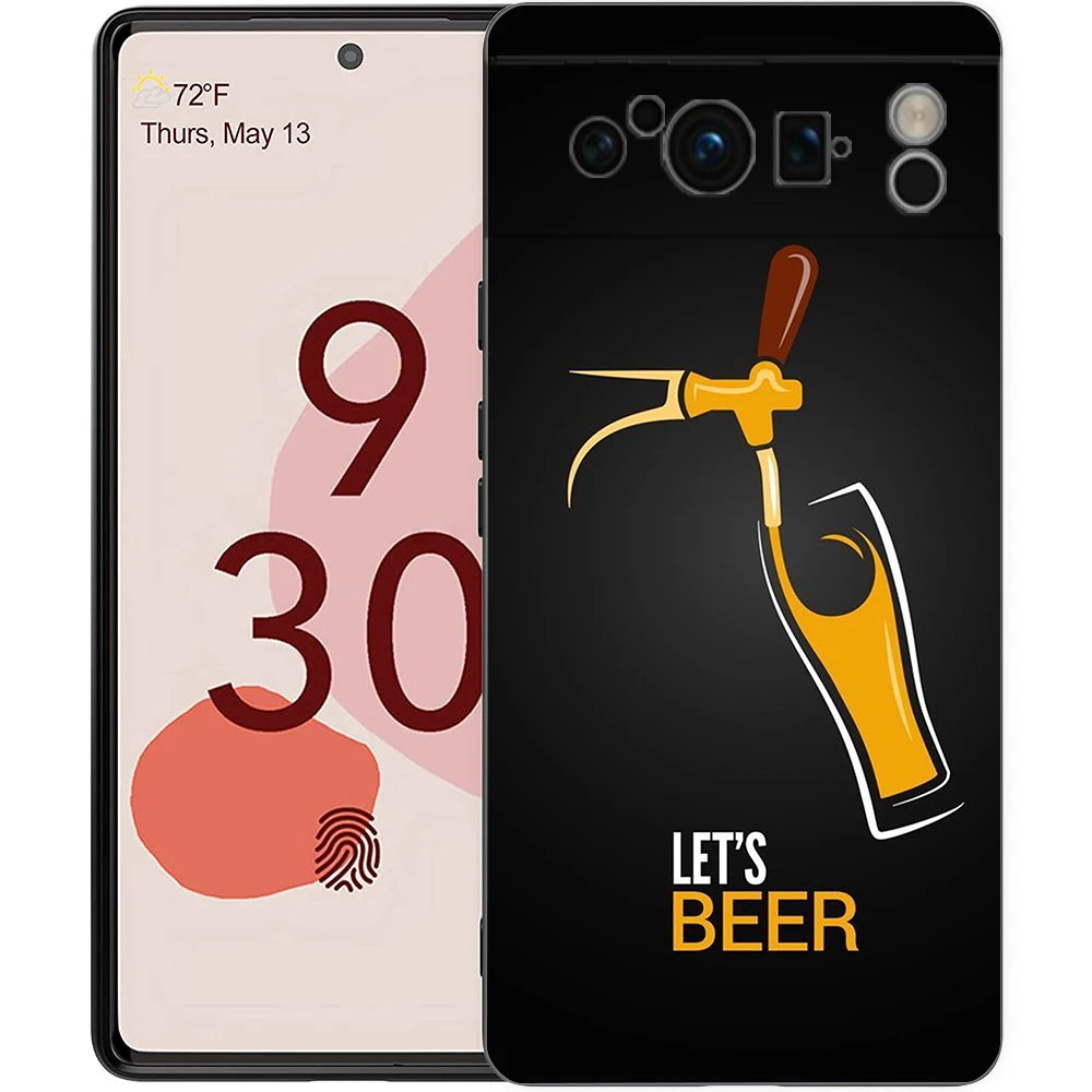 Beers Alcohol Bubble Shockproof Silicone Phone Case Cover