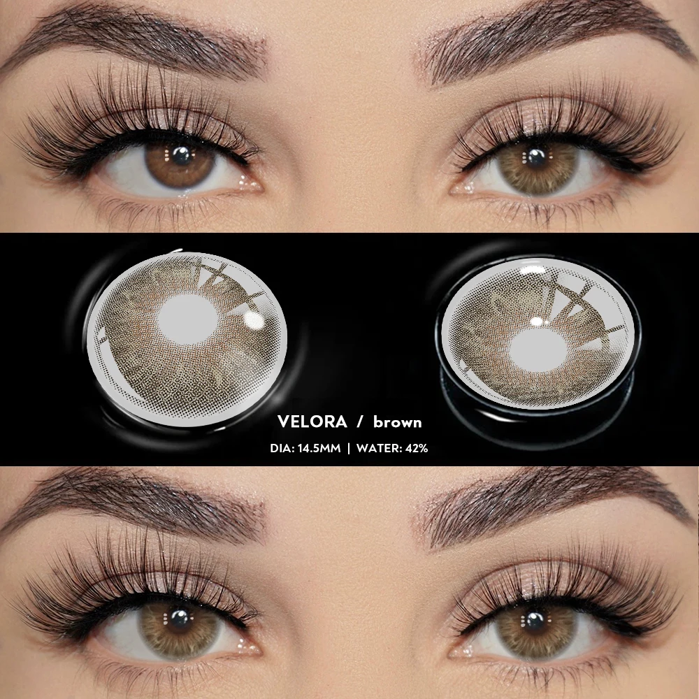 Natural Beauty Green & Gray Contact Lenses