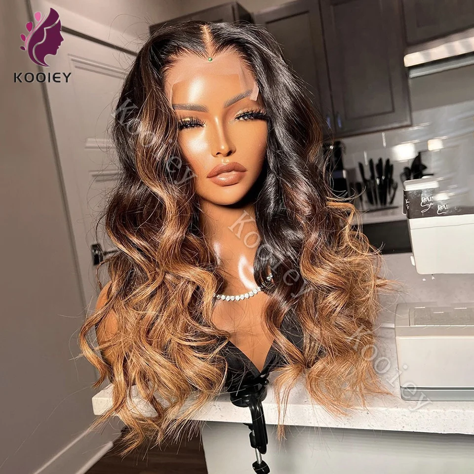 

Highlight Wig 13x6 Hd Lace Frontal Wigs Ombre Body Wave Silk Top Wig Human Hair Pre Plucked 13x4 360 Glueless Full Lace Wigs