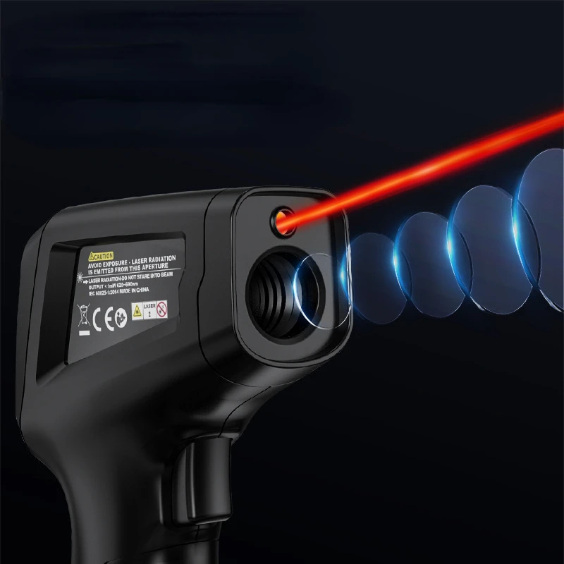 Termometro Digitale Lnframed Meter Pirometro Senza Contatto Imager Igrometro Laser Termometro Colore Lcd Light Alarm Ir02C