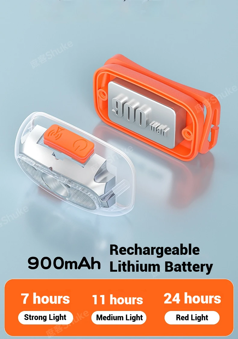 LED COB 어린이 헤드라이트 충전식 초경량 USB 헤드 플래시라이트 600LM 헤드램프 야외 낚시 캠핑 비상등