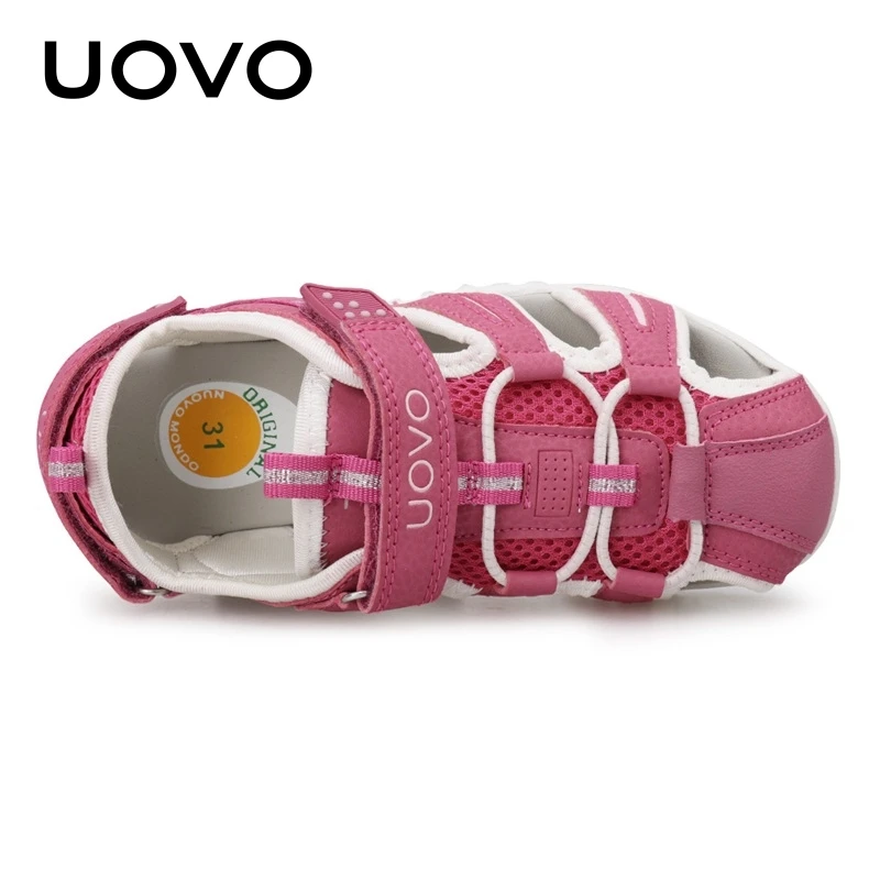 UOVO New Arrival 2024 letnie buty na plażę dla dzieci zamknięte noski sandały dla dzieci projektant mody dla dziewczynek #24-38