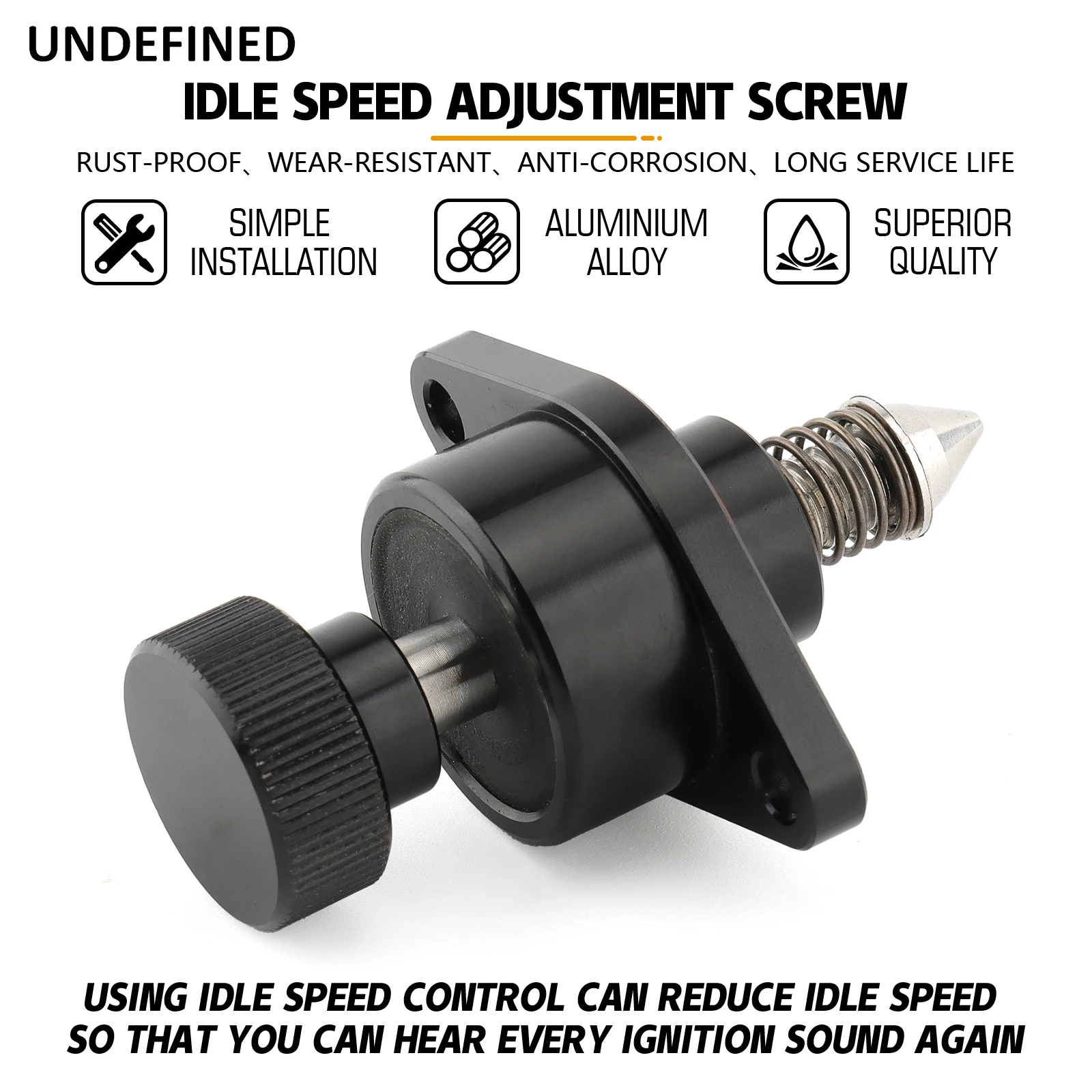 Black Motorcycle Idle Speed Adjusting Screw Carburetor Idle
