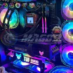 Graphics Card Bracket 5V 3pin 4090 GPU Holder ARGB AURA SYNC 3090 3080 VGA Support MOD Gamer Cabinet Decoration ASUS MSI AORUS