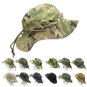 Camo Appassionati di attività all'aperto Tasca quadrata Bonnie Cap Secchio da esterno Cappelli Benny Pesca Escursionismo Cappellini da sole all'aperto