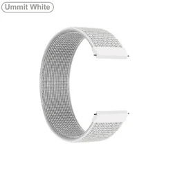 Versatile Nylon Loop Watch Strap - Available in Multiple Widths for 18mm Strap (Ummit White)