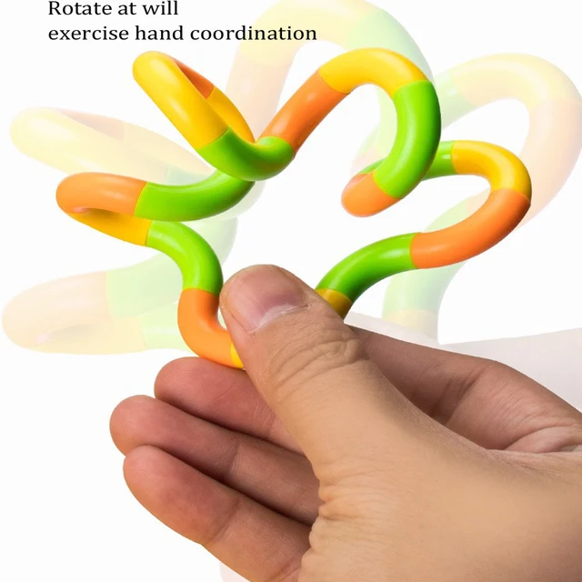 Twisted Ring Magic Figet Magic Trick Rope Creative DIY Winding Leisure Education Stress Relief for Kid Xmas Toy Random Send 5