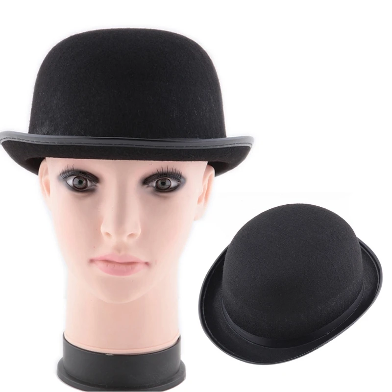Bombin Hat Bowler Hat Derby Bowler Top Jazz Stage Carnival Costume Theater Costume Magician Top Fashion Hat