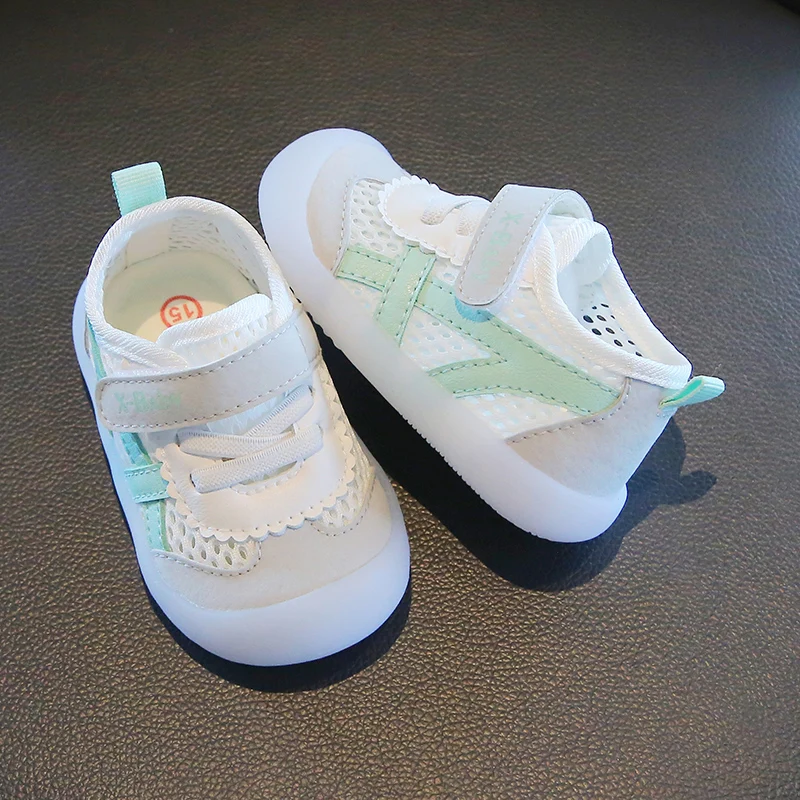 Baby Boys Girls Breathable Mesh Baby Walking Shoes Jelly Soft Bottom Casual Shoes 2