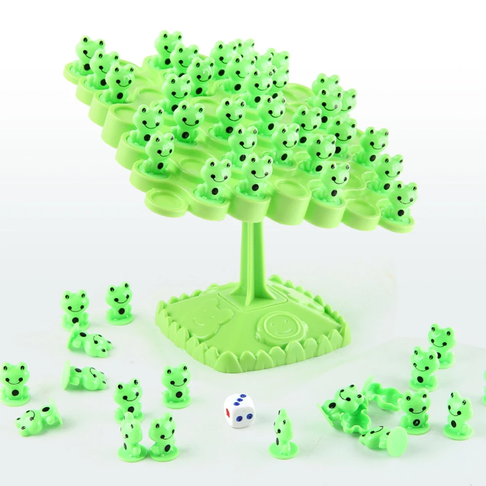 48pcs Balancing Tree Toy Educational Board Game Panda Astronaut Balance Board Tabletop Party Funny Parent-Child Interactive Game