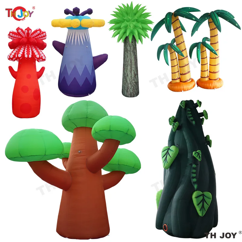 

Free Air Shipping 6M 20FT Outdoor Large LED Light Inflatable Mushroom Tree Party Decoration Giant Blow Up Realistic Tree Replica