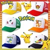 Pokemon Pikachu Kid Baseball Cap Boys Girls Outdoor Sports Summer Sunhat Casual Cartoon Vent Mesh Cap Students Gifts Pikachu Hat 1