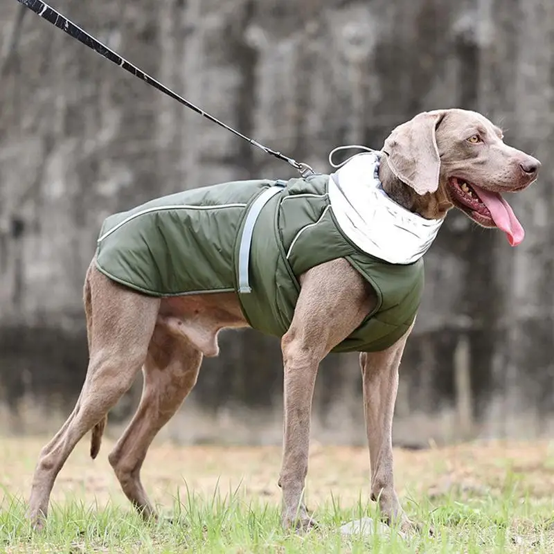 겨울 따뜻한 두꺼운 개 코트 아늑한 개 재킷, 겨울 방풍 방수 반사 재킷, 소형..