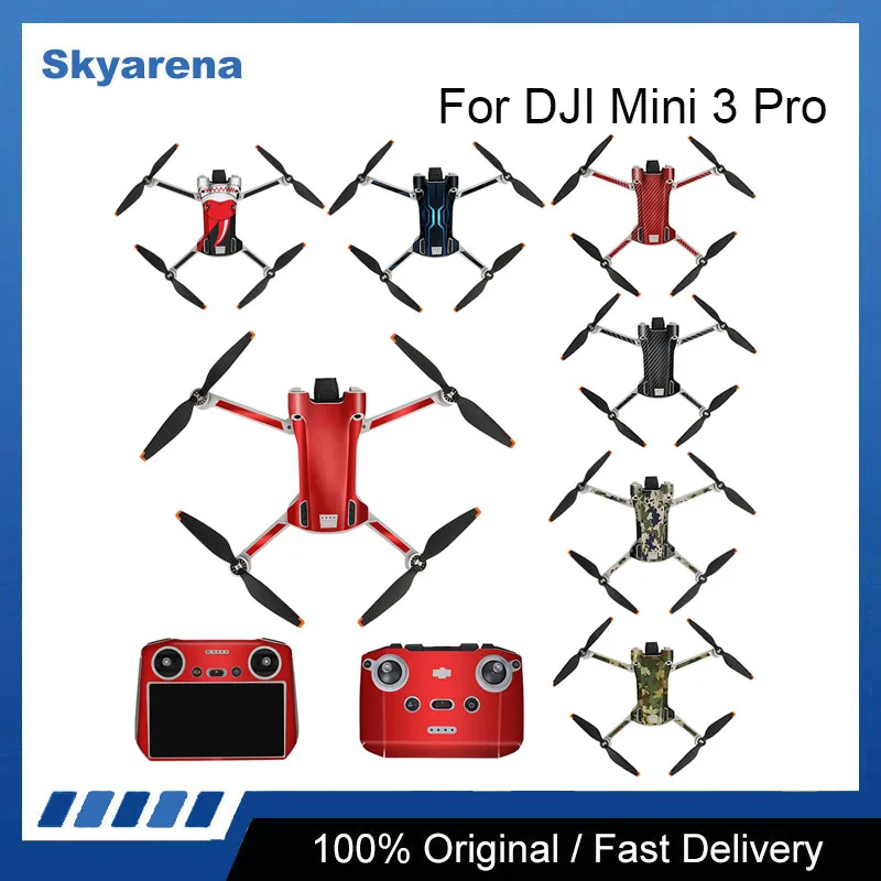 

PVC Stickers for DJI Mini 3 Pro Skin Scratch Resistant Waterproof for DJI RC Remote Control Sticker Accessories