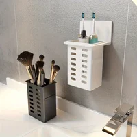 1 functional toothpaste bathroom toothbrush stand wall-mounted toothbrush storage rack bathroom storage rack 6