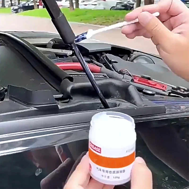 100g Car Sunroof Track Lubricating Grease Door Abnormal Noise Antirust Oil White Mechanical Maintenance Gear Bearing Oil Grease car lubricant,grease lubricant