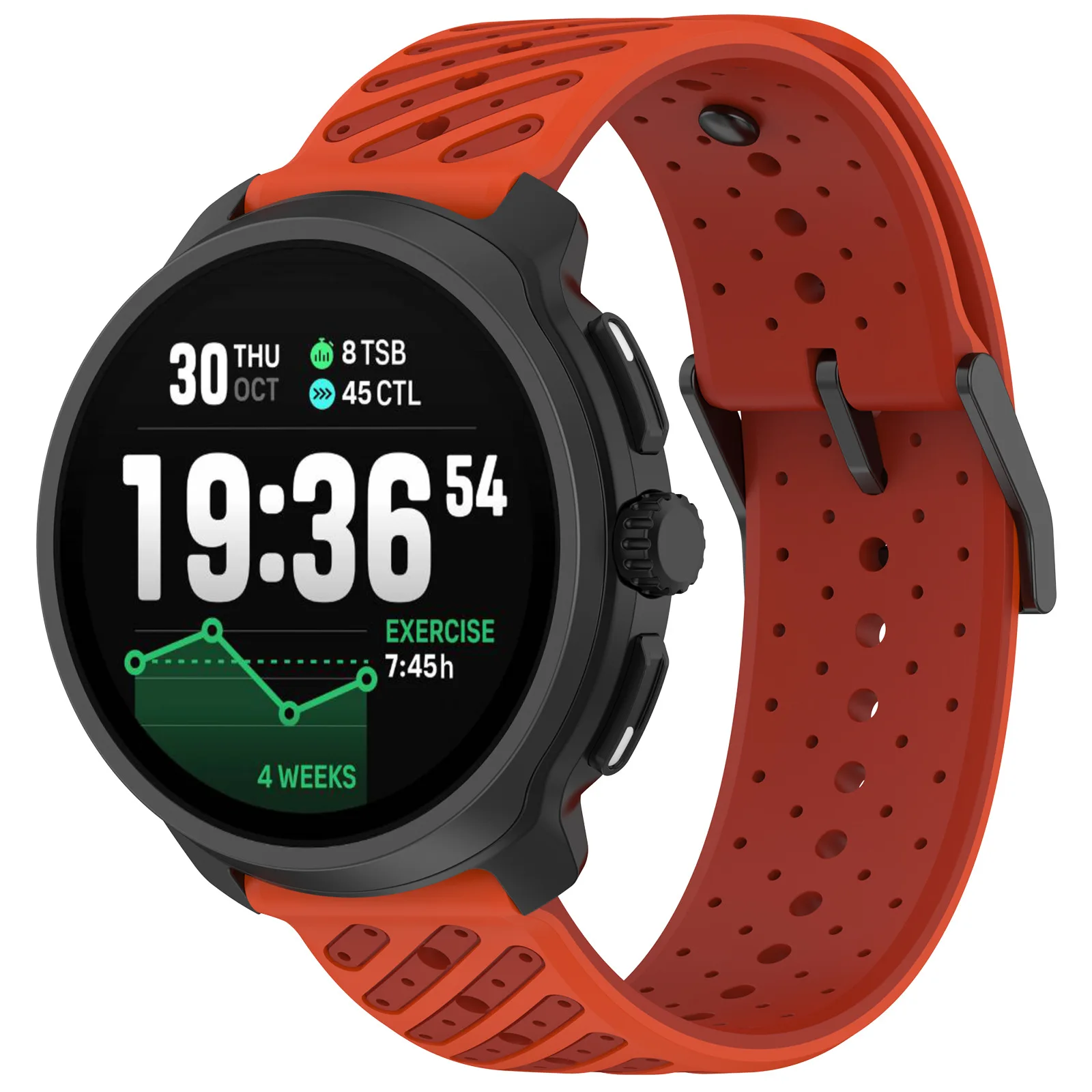 Premium 22mm Silicone Sport Watch Band - Durable Replacement Bracelet in Sleek Design