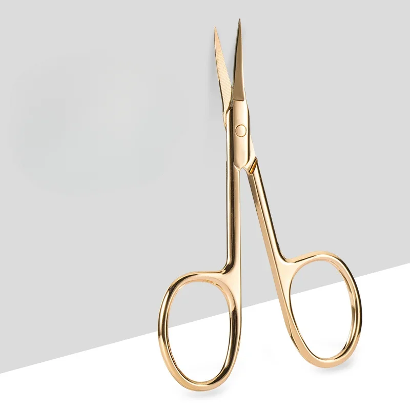 Stainless Steel Electroplating Rose Gold Eyebrow Trimming Scissors Mini Scissors Cosmetic Scissors Eyebrow Trimmer 4