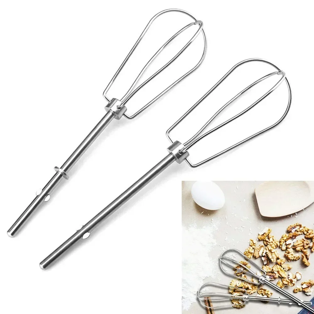 2pcs Stainless Steel Mixing Rods Head W10490648 Hand Mixer Turbo Beaters Replace KHM2B AP5644233 Tool Accessor