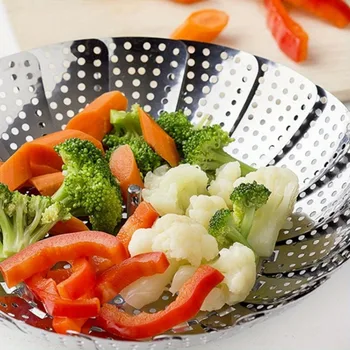 Expandable Stainless Steel Steamer Basket for Pots (6–10.5") 4