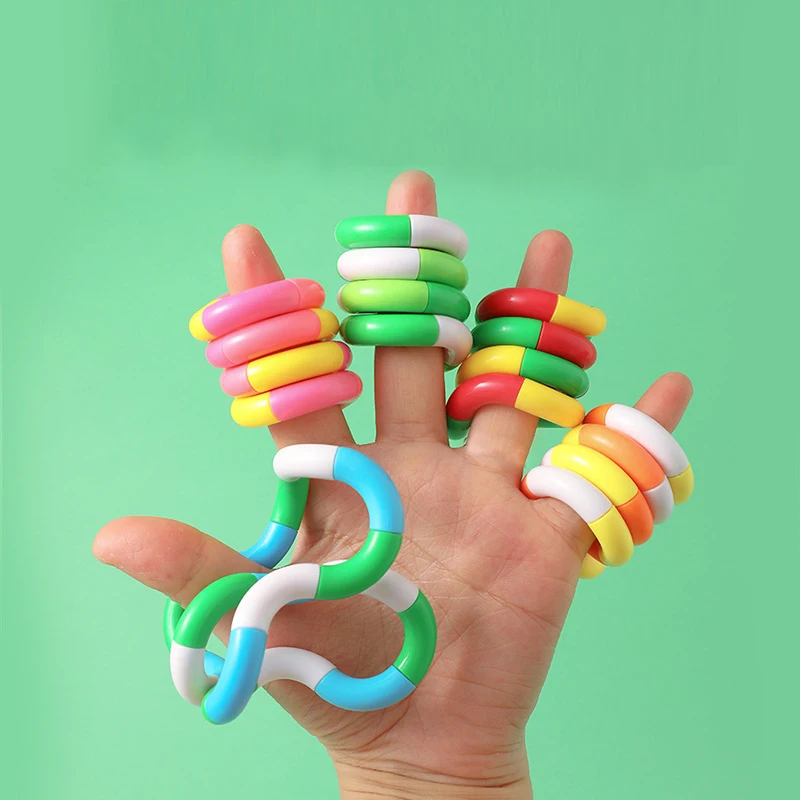 1/3/5Pcs Fidget Toy Twisting 감각 손-눈 협응 장난감 불안 완화 손가락 장난감 미세 운동 능력 성인 어린이 사무실