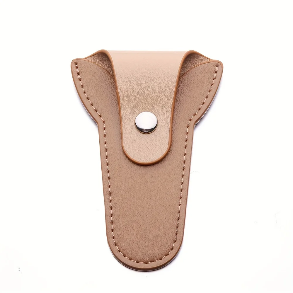 Protective Nail Tool Case Metal Snap Closure Compact Storage for Manicure Scissors Cuticle Nippers Crochet Accessories