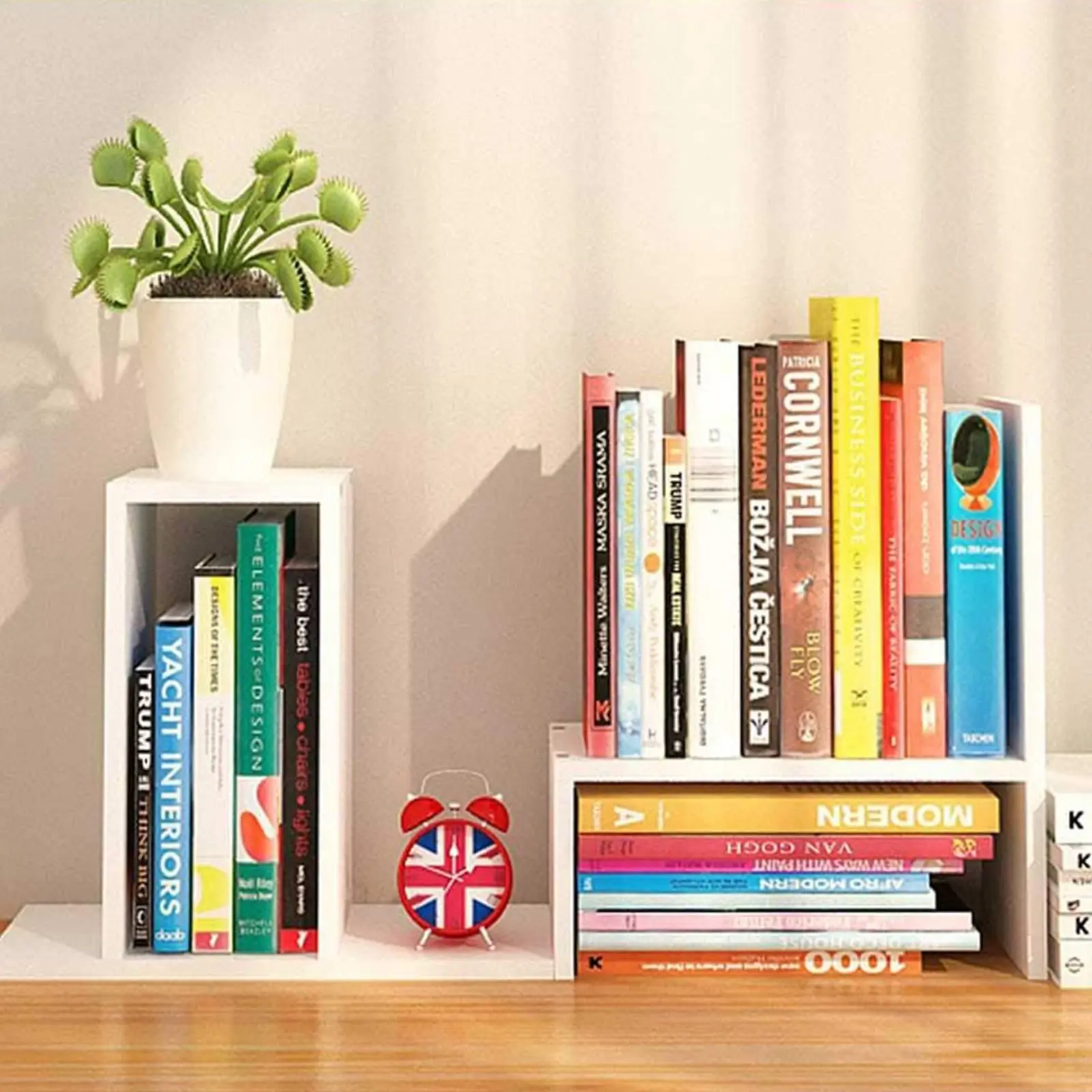 Adjustable Wood Desktop Shelf Organizer 3