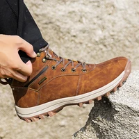 Winter Waterproof Men Boots Plush Super Warm Snow Boots for Men Sneakers Big Size 48 Men Ankle Boots Outdoor Shoes Botas Hombre