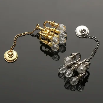 1:12 Scale Fashion Vintage Chandelier Mini Furniture Toy Playing House Miniature Dollhouse Ceiling Lamp Model Doll Accessories 1