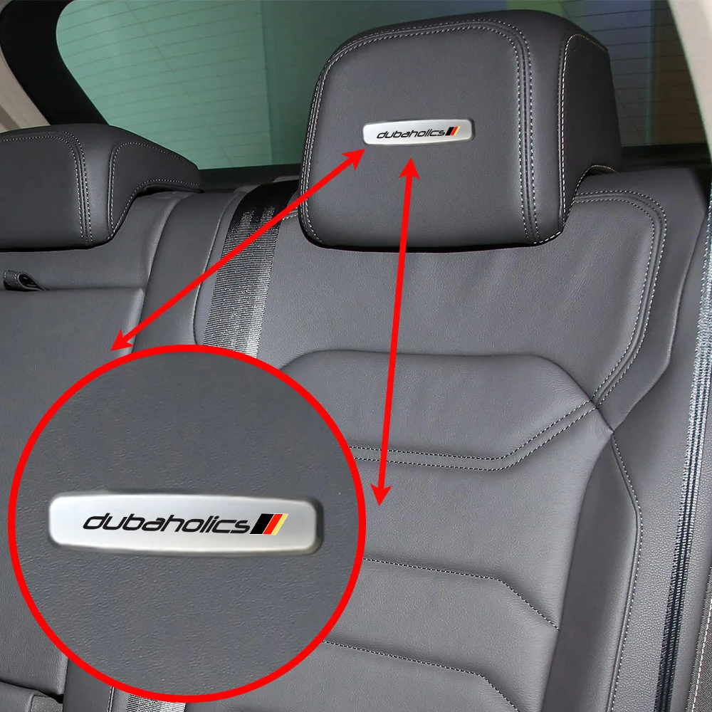 Adesivi Per Sedili Con Emblema In Metallo Per Auto Auto Anti-Kick Pad Tappetino Distintivo Per Volkswagen Vw Dubaholics Golf Polo Up Arteon Jetta Pass