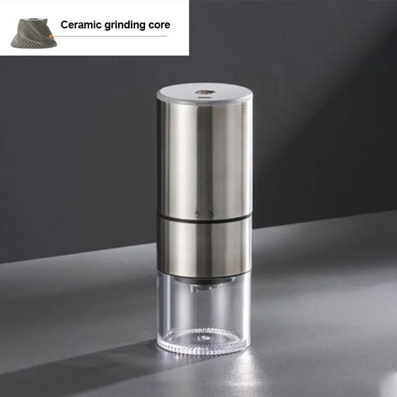 مطحنة قهوة كهربائية محمولة تعمل بتقنية USB، آلة من...