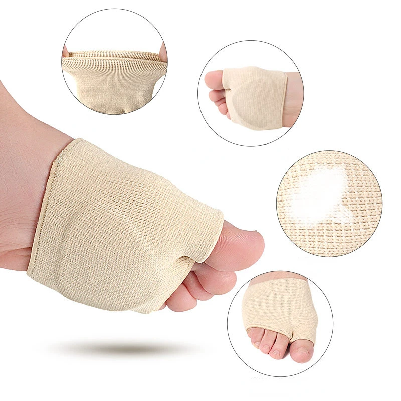 1 Pair Silicone Metatarsal Sleeve Pads Half Toe Bunion Sole Forefoot Gel Pads Cushion Half Sock Prevent Calluses Blisters 4