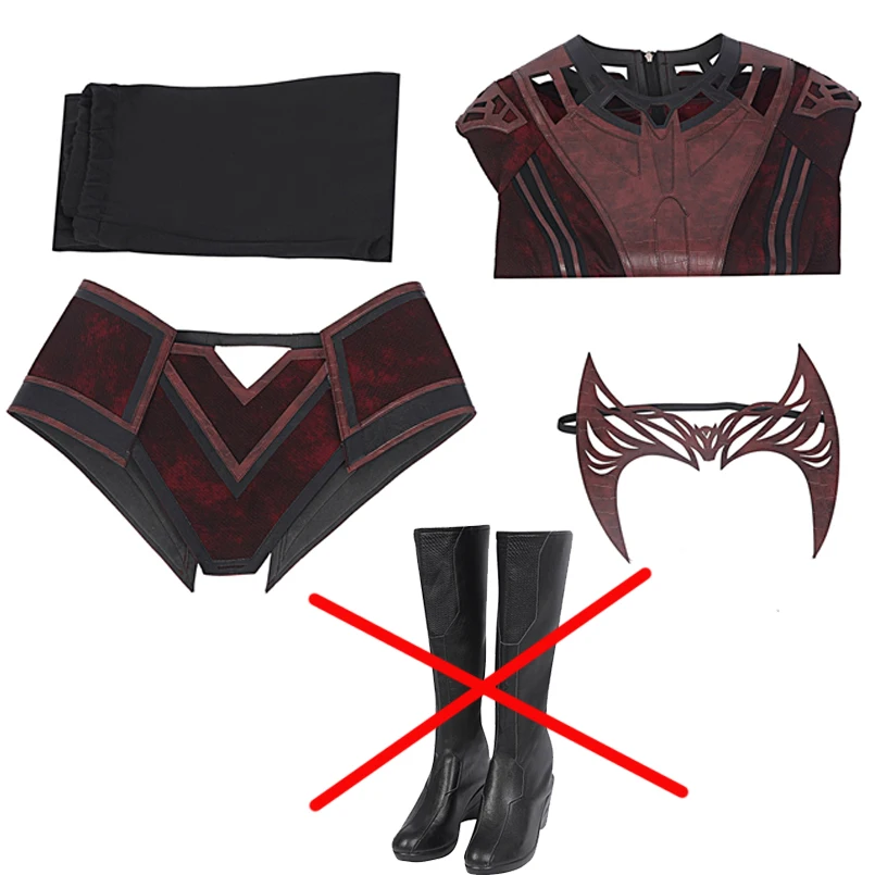 goddess costume Halloween 2022 Wanda in Multiverse of Madness Cosplay Costume Hero Scarlet Witch Battle Outfit Long Sleeves Jacket anime cosplay female Cosplay Costumes